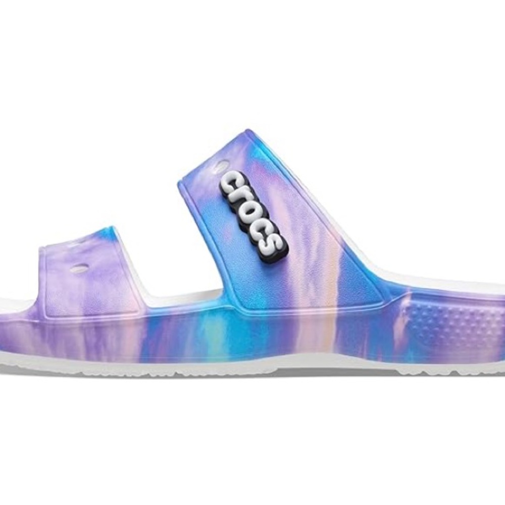 Crocs Classic Out Of This World Sandals Women’s 11 Blue and purple tie dye EUC - Picture 3 of 10